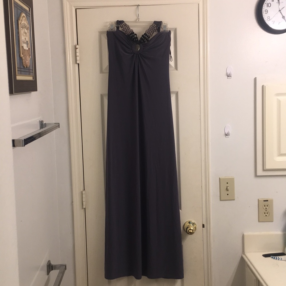 A Black and Gray C.graffiti Dress